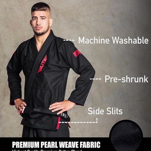 Black Elite Sports Men’s BJJ Gi A3 - Picture 5 of 7